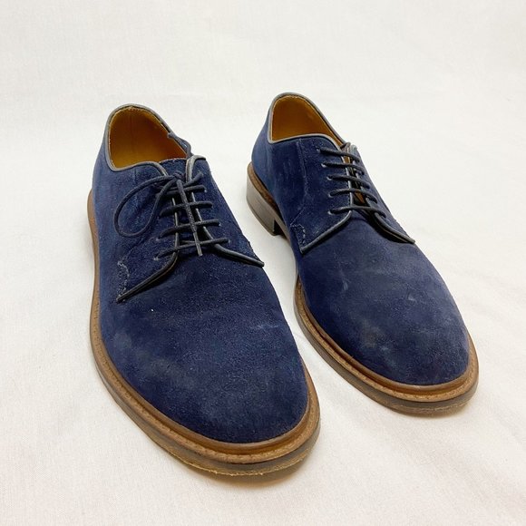 M. GEMI NAVY STRADA DERBY SUEDE SHOES~8 main image 13